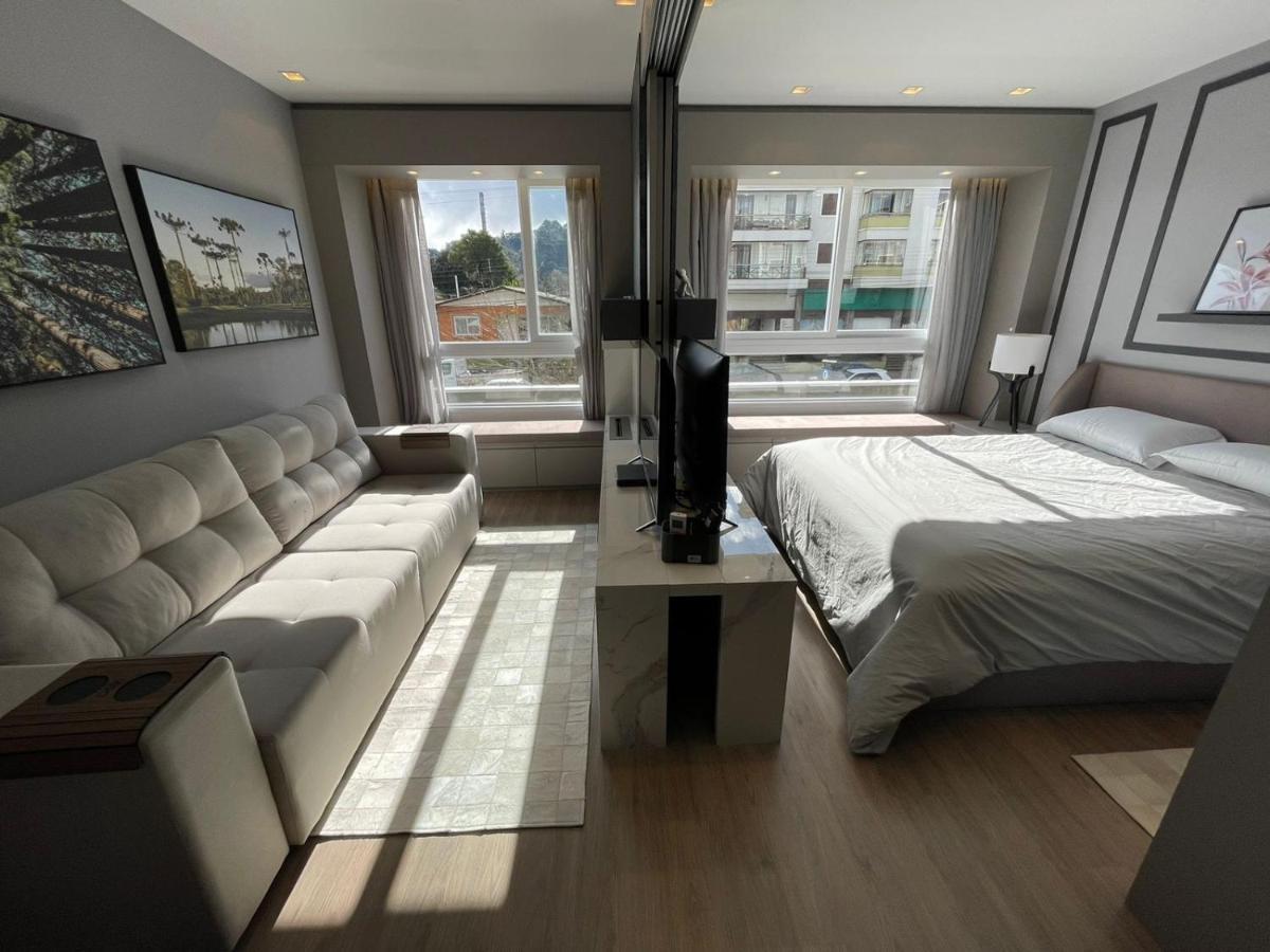 그라마도 Loft Novo Aconchegante A 500M Da Rua Coberta 아파트 외부 사진