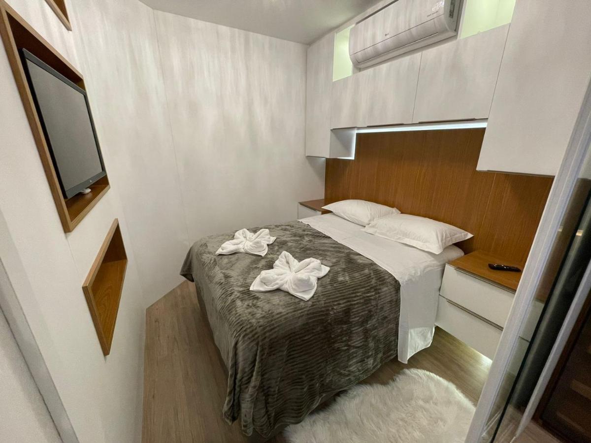 그라마도 Loft Novo Aconchegante A 500M Da Rua Coberta 아파트 외부 사진